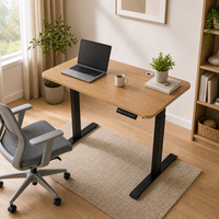 Bureau debout électrique moderne et durable, modèle 2026, réglable en hauteur par motorisation, pour petits espaces et télétravail
