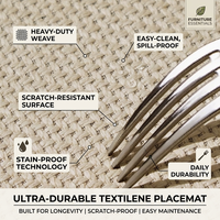 Tapis de sol en lin à grille bulle de qualité supérieure, design ergonomique en forme de L, épaisseur 5 mm, base en caoutchouc antidérapante robuste, tapis lavable