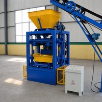 Machine à fabriquer des blocs QT4-24 semi-automatique pour la fabrication de briques creuses en béton et en ciment