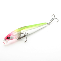 JOHNCOO — appât dur flottant de qualité professionnelle pour la pêche, leurre pour attraper des poissons, matériel pour pêcher les ménés, avec paillettes, 100mm, 13g, nouveau modèle en vogue