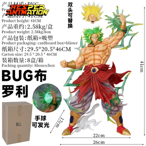 HESPER มีสินค้าพร้อมส่ง ดราก้อนบอล Z บรอลี่ ขนาด 42 ซม. ฟิกเกอร์การ์ตูนอนิเมะ พีวีซี ของสะสม - Product Image 2