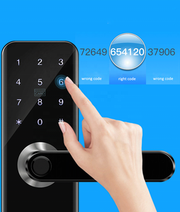 Serrure de porte intelligente SINOVO, empreinte digitale, Tuya Wifi, poignée à empreinte digitale, serrure électronique numérique pour porte en bois - Product Image 5