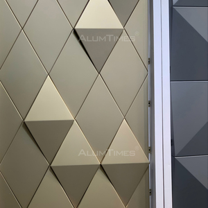 Alumtimes Xây Dựng Mặt Tiền Hiện Đại Audi Tấm 3D Tường Cho Hệ Thống Ốp Đục Lỗ Kim Loại Cho Dân Cư Nhôm Bảng Điều Khiển Đơn - Product Image 6