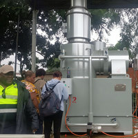 Équipement de filtration des gaz, Machine d'incinération animale, Machine de crémation sans fumée pour le Moyen-Orient