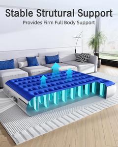 Luxury Outdoor Camping <b>Foldable</b> Waterproof Air <b>Mattress</b> with Dual Height Adjustment and Comfortcoil Technology - Product Image 4