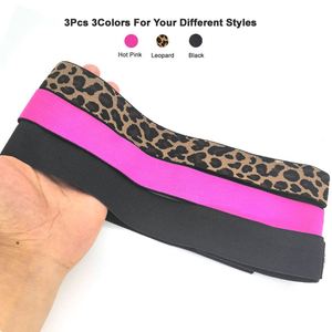 YUSEN Double Polyester Elastic Bands Wig <b>Edges</b> Hook Loop Adjustable for Leopard Print Wrap Melting Lace Frontal <b>Edges</b> - Product Image 2