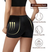 1970 femmes ventre contrôle culotte respirant sous-vêtements coussinets Shapewear bout à bout Shaper faux fesses et hanches Shorts rembourré culotte