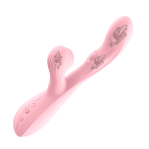 USB Rechargeable IPX7 Waterproof 10-Speed <b>Vibration</b> Medical-Grade Silicone Suction Charging Wand Female Massage <b>Vibrator</b> - Product Image 4