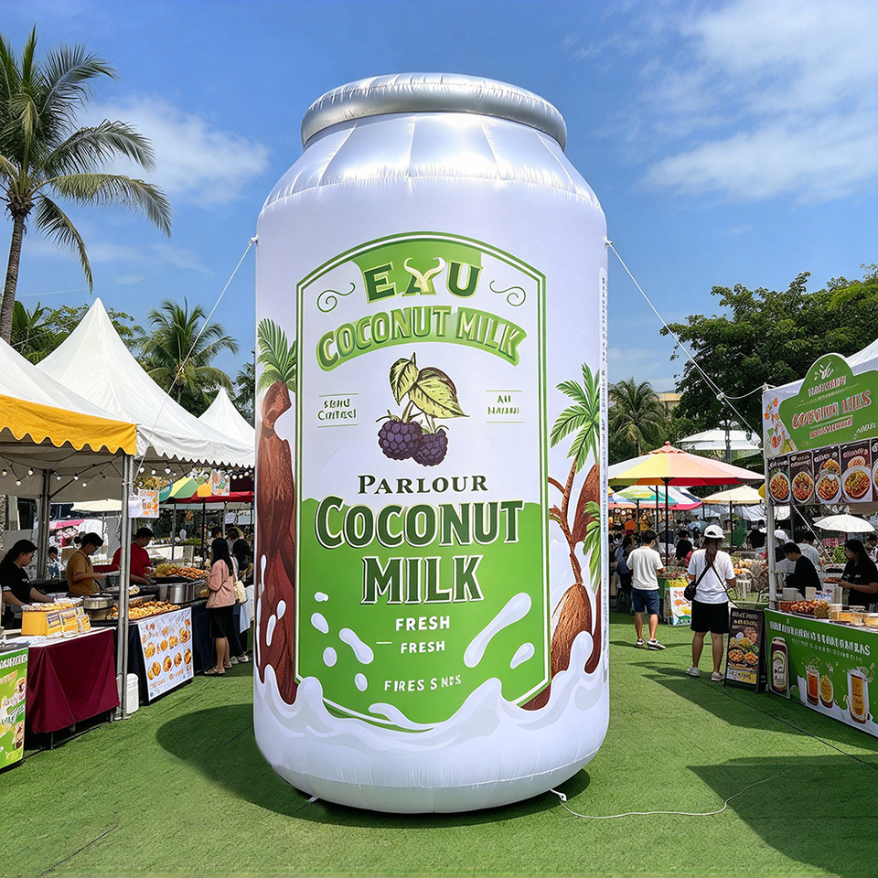 Custom Giant Inflatable Beverage Can Thermal Transfer Printed Logo ...