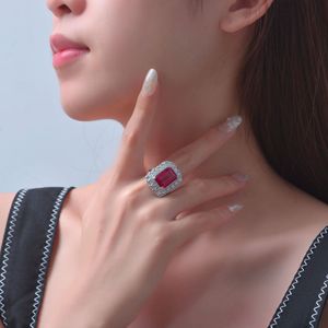 Anillo de bodas de plata con Joyería de diamantes de lujo de tendencia caliente para mujer - Product Image 6