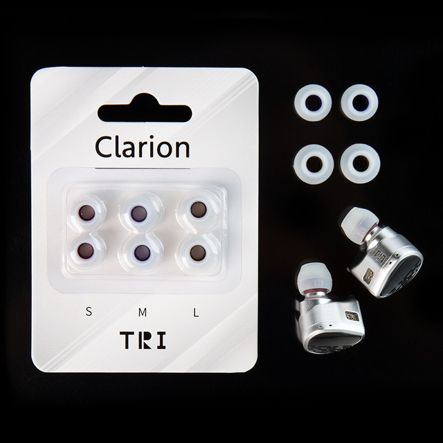 TRI Sweet Sound Silicone Ear Tips for In-Ear Headphones Noise Reduction Comfortable Soft & Sound Concentrating