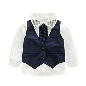 Ensemble Smoking Bébé Garçon Tenue de Cérémonie Boutonnée pour Mariage Bodysuit - Product Image 4