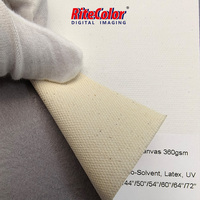 Fabricante al por mayor Bellas Artes Lona de algodón 360gsm Mate para impresora HP Latex