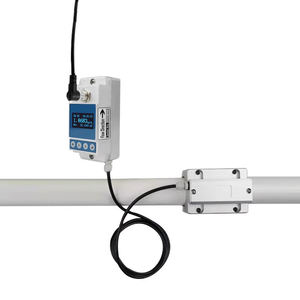 Industriële klem-op ultrasone debietmeter voor waterbalans, hydraulische debietbewaking met temperatuursensor en datalogger - Product Image 1