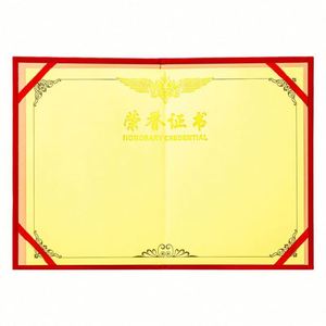 Custom High Quality PU Leather Folder Style Multi-Color Diploma Cover <b>Certificate</b> <b>Holder</b> Custom Logo Option Black Eco-Friendly - Product Image 5