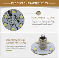 Vente directe usine : Projecteurs LED RVB E10 E14 pour parcs d'attractions, blanc chaud, en plastique, IP20, 6 LED SMD3528 pour décoration extérieure et fêtes foraines