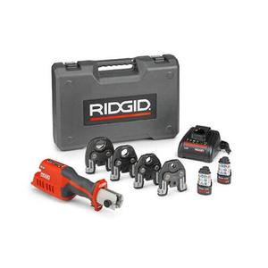 Kit d'outils de pressage miniatures Ridgids RP 115 avec mors PureFlow 1/2-3/4, garantie OEM de 3 ans, avec pelle et mallette souple - Product Image 4