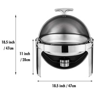 Hot Pot Buffet Poêle Hôtel Fourniture En Acier Inoxydable Buffet Chauffe-Plats Chauffe-Plat