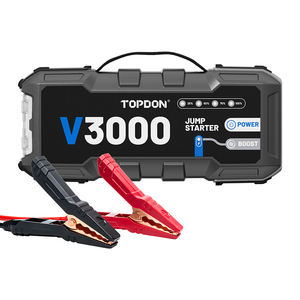 Arrancador de Baterías Portátil TOPDON V3000 3000A 9L Gasolina 7L Diésel, Potente Arrancador de Coches, Cargador de Baterías de Coche, 24000 mAh - Product Image 1