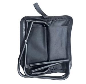 Outdoor Handbag <b>Double</b>-layer Folding <b>Chairs</b> Steel Custom Logo Foldable <b>Camping</b> <b>Chair</b> - Product Image 2
