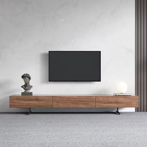 <span class=keywords><strong>Meuble</strong></span> <span class=keywords><strong>TV</strong></span> <span class=keywords><strong>suspendu</strong></span> minimaliste en bois écologique de luxe moderne avec plusieurs tiroirs, adapté aux salons et appartements - Product Image 2