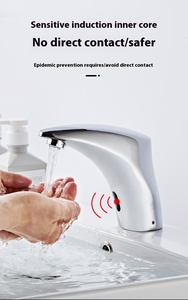 Hlk hiện đại tự động cảm biến vòi nước thông minh touchless phòng tắm bồn rửa tap hiệu quả cho khách sạn công cộng washrooms phòng tập thể dục đồng gốm - Product Image 4