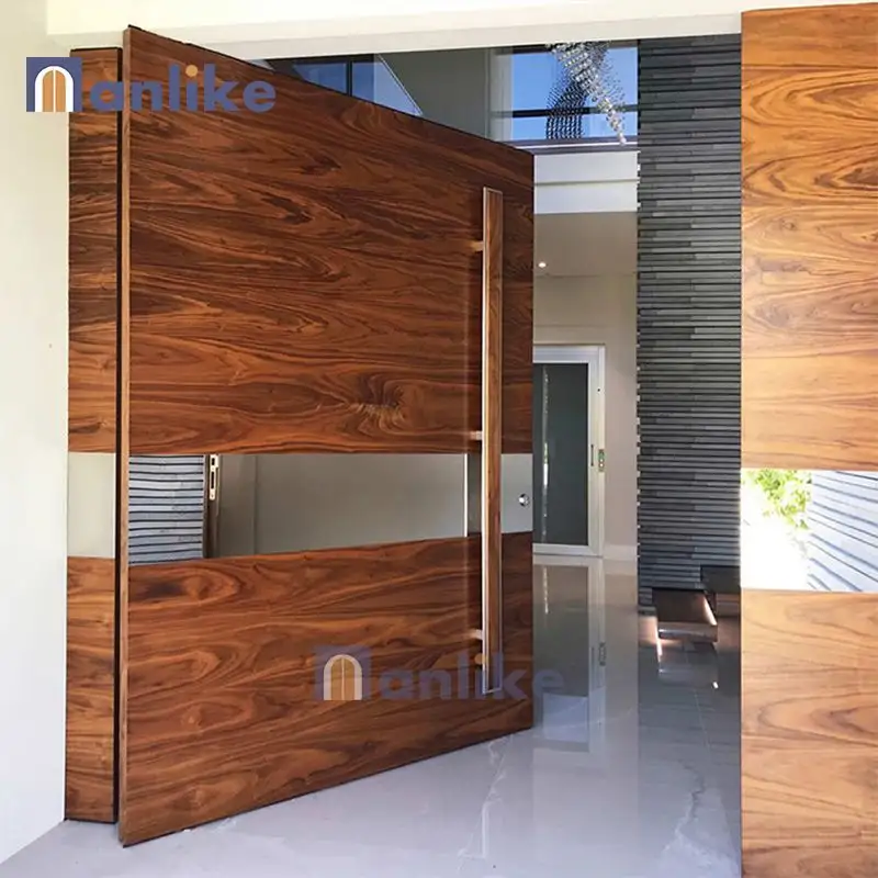 Anlike Italia Top di lusso moderno antifurto porta di sicurezza porte in legno esterno legno perno porta d'ingresso