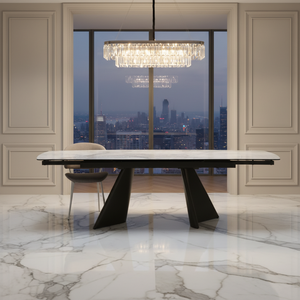 Modern Minimalist Katlanabilir Demir Yemek Odası Takımı Lüks İskandinav/Endüstriyel Üst Düzey Ev Mobilyaları Asla Eski Olmayan Stil - Product Image 2