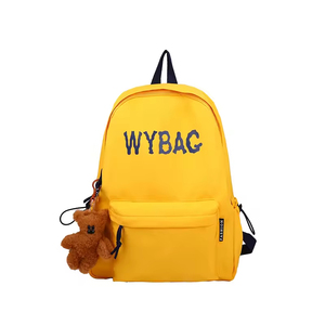 Customized Logo <b>Large</b>-Capacity Nylon <b>Backpack</b> Versatile Fashionable Student Schoolbag with Zipper Personalized for Students - Product Image 3
