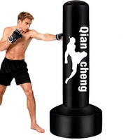 Support de sac de frappe autoportant pour adulte, entraînement de boxe à domicile, base remplissable en PVC durable, sans installation, robuste