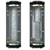 Fabricant de réservoirs de pompe à chaleur 300 litres, réservoir d'eau à source d'air, cuve intérieure en acier inoxydable, classe d'efficacité énergétique B pour hôtel