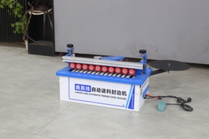 Machine automatique <span class=keywords><strong>de</strong></span> chantournage et <span class=keywords><strong>de</strong></span> réparation <span class=keywords><strong>de</strong></span> bords en PVC pour meubles en <span class=keywords><strong>bois</strong></span>, pour chants droits - Product Image 6