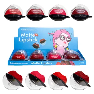 Private Label matt Großhandel Lippen förmiger Lippenstift maßge schneiderte wasserdichte langlebige Make-up Lippenstift