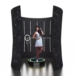 360 accessori per cabina fotografica discoteca gonfiabile 360 portatile per foto con luce a Led