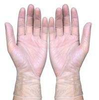 Gants d'examen en PVC transparents de grande taille bon marché en gros Gants en vinyle jetables non poudrés en latex clair noir bleu de qualité alimentaire