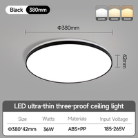 Plafonniers LED modernes avec protection des yeux à spectre complet Plafonniers montés en surface pour le bureau