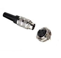 Conector de bloqueo de tornillo circular de metal compatible con Binder C091 J09 Amphenol AISG conector M16 7 8pin enchufe de montaje de metal