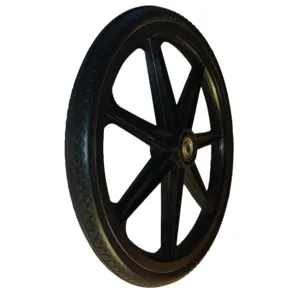 高品质20x2.125 20英寸实心聚氨酯泡沫塑料轮，带手推车用塑料轮毂