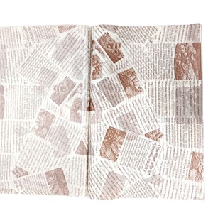 Carta addensata resistente all'olio e resistente al calore per imballaggi di hamburger colorata a scacchiera plaid da forno carta a prova di olio fritta - Product Image 3