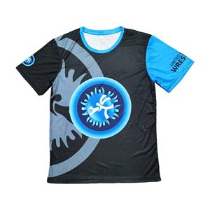 2025 Individuelles Gestricktes Wrestling-Set für Herren T-Shirt + Shorts, 2-teiliges Set mit Vollsublimation, International - Product Image 3