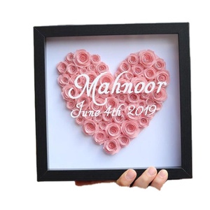 Luxury rectangular flower box preserved mother day gift box with word mom I deep love you rose mom flower box