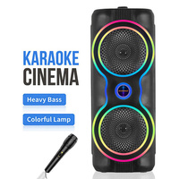 CH-6618 CH-6633 Altavoz Inalámbrico Bluetooth Portátil con Luces LED, Radio, Sistema de Sonido Boombox