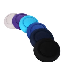 Toptan Çok Renkli Retro Hepburn Yünlü Küçük Silindir Şapka Başlığı İngiliz Hostes Görgü Kuralları Şapkası DIY Süsleme Tabanı 16cm