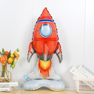 Tema spaziale astronauta Foil palloncino a razzo astronave astronave galassia palloncini ad elio ragazzo per bambini decorazione per festa di compleanno Baby Shower - Product Image 6