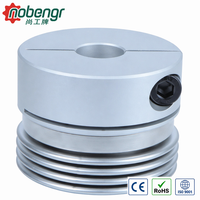 Accouplement à soufflet en acier inoxydable SG4, sans jeu, haute rigidité torsionnelle, manchon de serrage, coupleur flexible pour imprimante 3D
