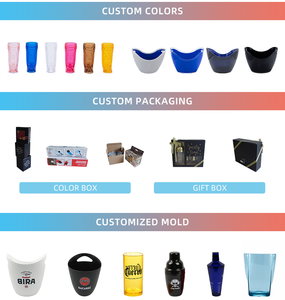 Op maat gemaakte dranken emmers van acryl plastic voor bier, wijn en andere dranken voor feesten - Product Image 4
