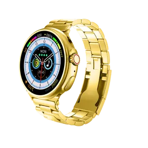GS G10 Gold voll touchscreen Sport Fitness Smartwatch GPS-Tracker Herren Reloj Smart Watch für Android Ios