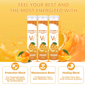 OEM <strong>Adult</strong> &amp; Kids Vitamin C Effervescent <strong>Tablets</strong> (Sweet Orange Flavor) - Vitamin &amp; Electrolyte Supplement - Product Image 5