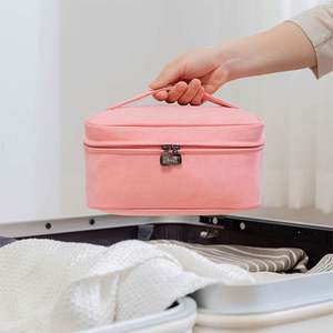 Factory Custom Makeup <b>Case</b> <b>Travel</b> Cosmetic <b>Case</b> Professional Makeup Bag Organizer Bag Set Storage Bag with Adjustable Dividers - Product Image 6