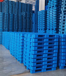 Heavy Duty 3 Skids Industry Utilizado Palé <span class=keywords><strong>de</strong></span> plástico Euro Carretilla elevadora Palet Racking Almacén Palé <span class=keywords><strong>de</strong></span> plástico - Product Image 6